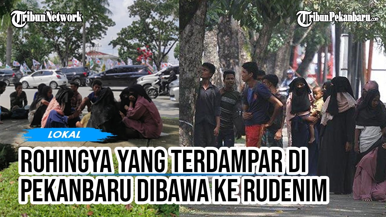 Belasan Orang Rohingya yang Terlantar di Jalanan di Pekanbaru Akhirnya Dibawa ke Rudenim