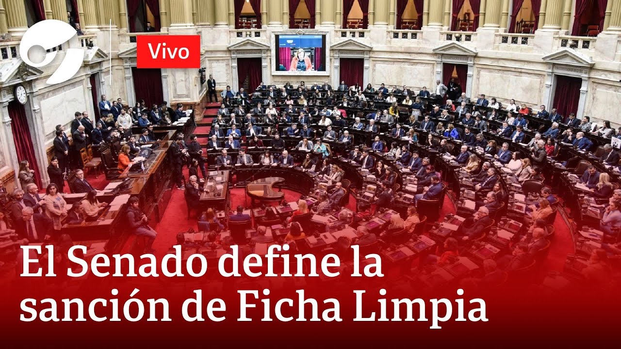 EN VIVO: POR UN VOTO, EL SENADO RECHAZÓ EL PROYECTO DE FICHA LIMPIA