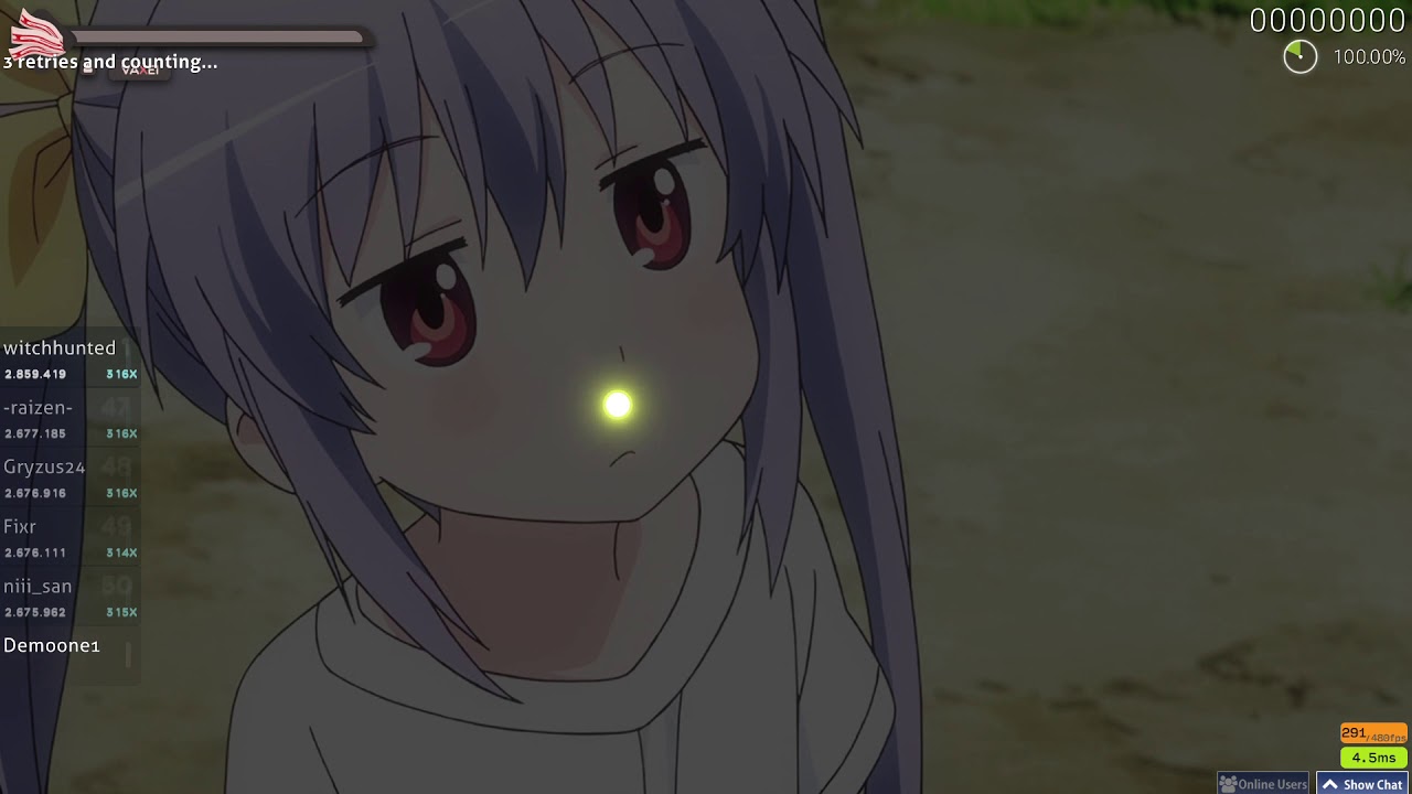 normal day of a rank 400k mouse osu! player