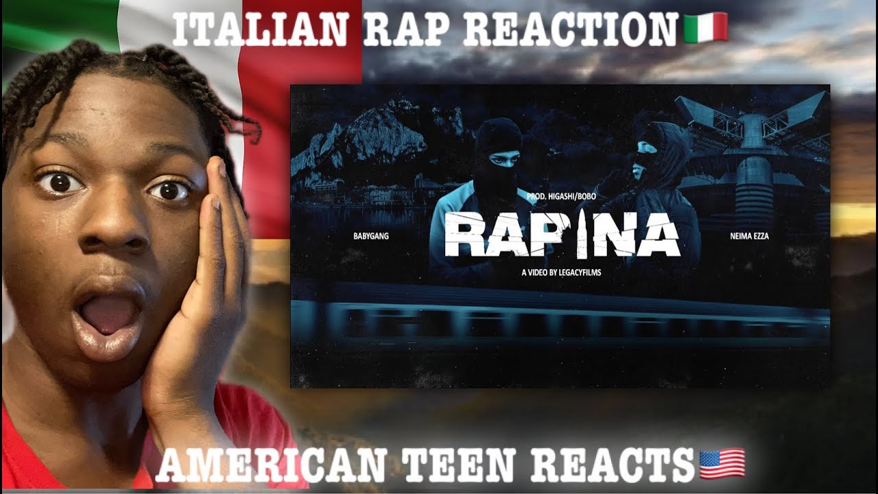 🇺🇸FIRST REACT TO ITALIAN RAP! Baby Gang - Rapina (feat. Neima Ezza) [Official Video] #ITALIANDRILL