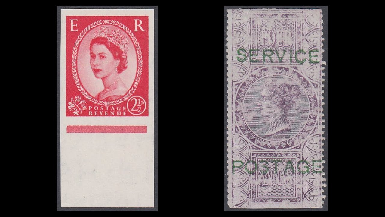 GREAT BRITAIN a rare Wilding imprimatur and India 1866 Official stamp mint