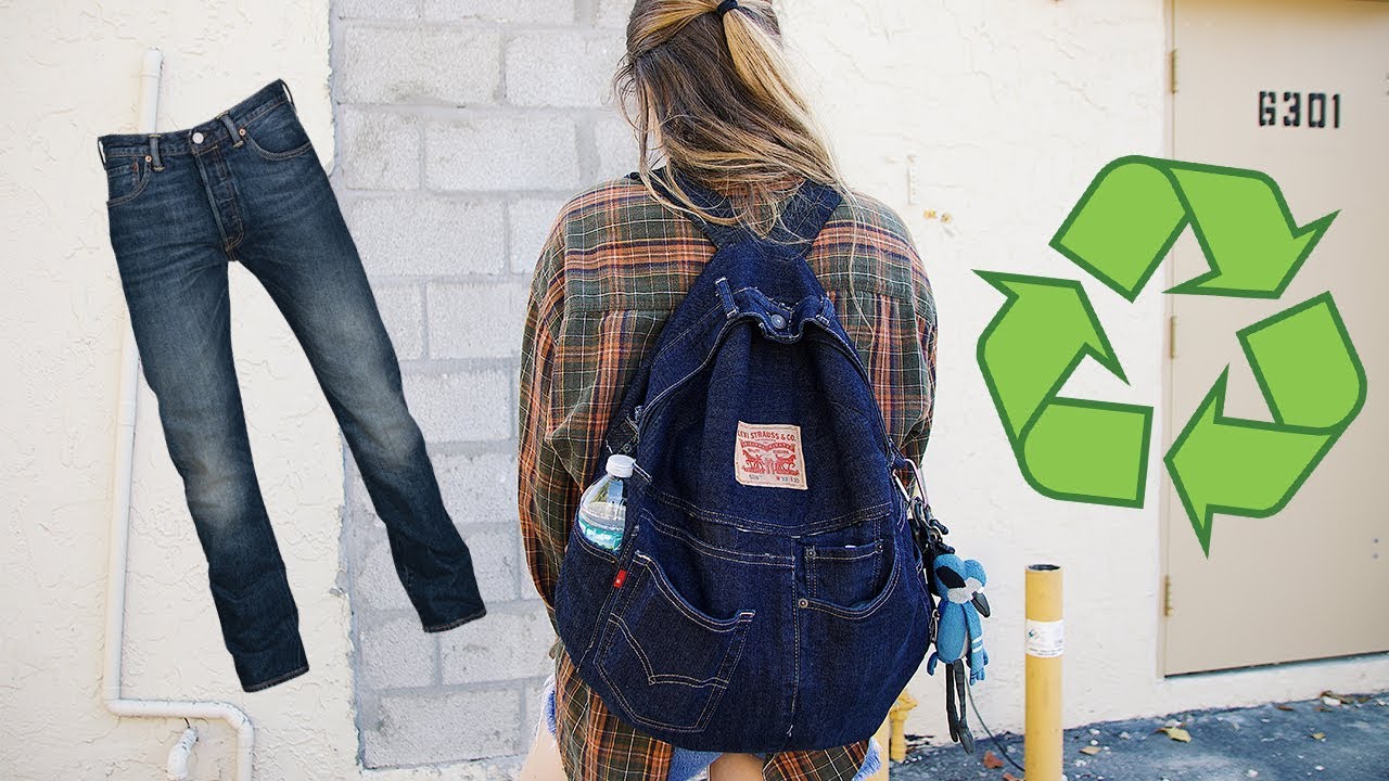 DIY Levi's Jeans to BACKPACK Tutorial | DUB DUB