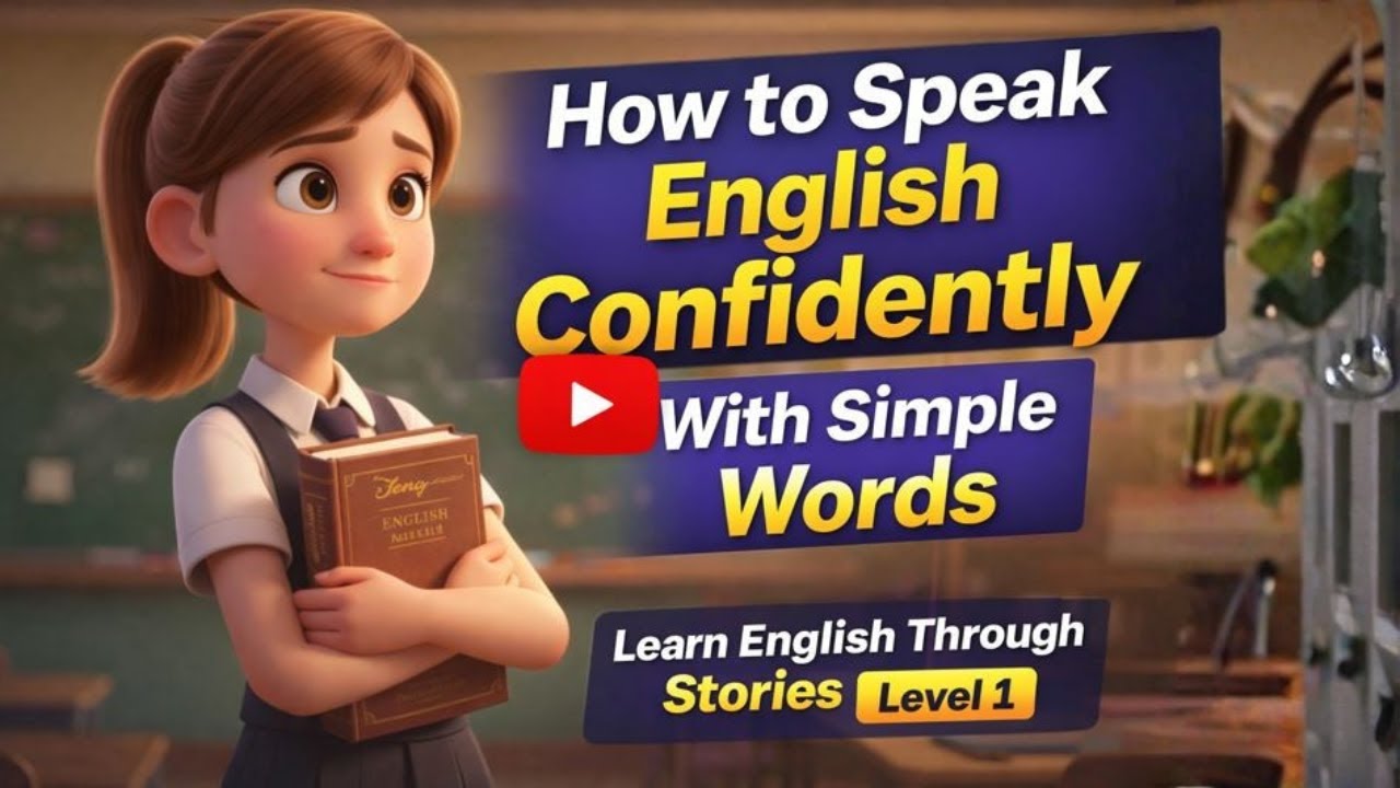 How to Speak English Confidently With Simple Words II Learn English through Stories Level 1