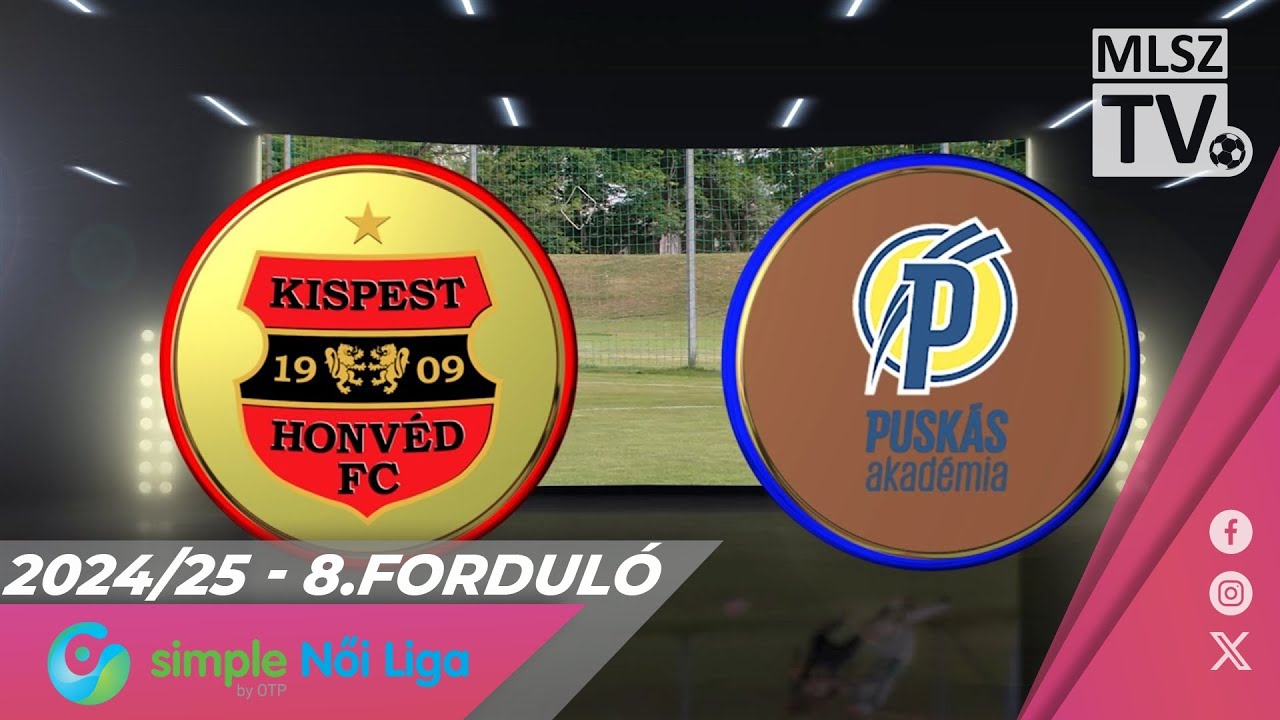 Budapest Honvéd FC - Puskás Akadémia FC | 0-3 | Simple Női Liga | 8. forduló | MLSZTV
