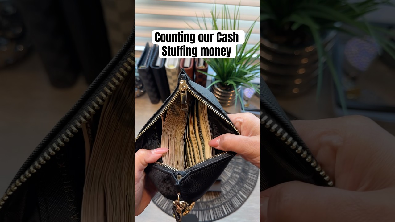 ASMR Counting our Cash Stuffing money for the first week of March #cashenvelopes #cashcounting #asmr