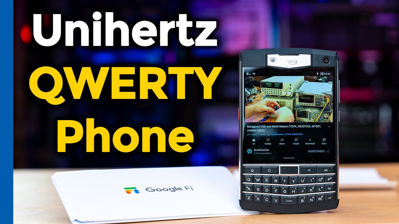 Распаковка и обзор Unihertz Titan, а также тестирование с Google Fi