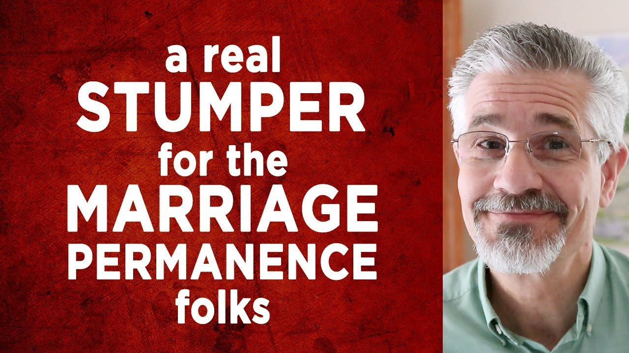 A Real Stumper for the Marriage Permanence Folks | Little Lessons with David Servant