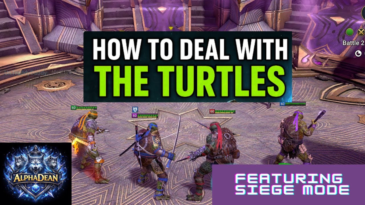 TMNT Teams EXPOSED! My Siege Counters + Turtle Team Smashing Top Defences