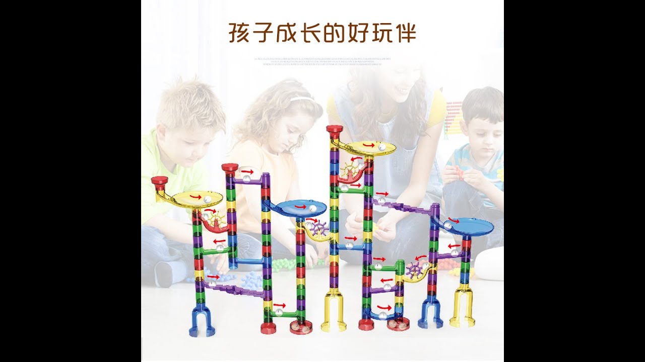 Multi Player Family Game Marble Run Set STEM Toys