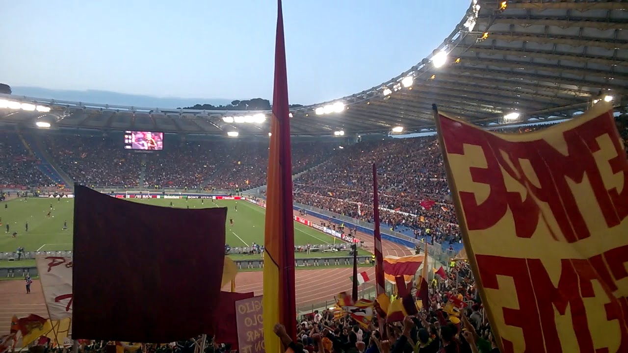 Roma Liverpool 2017/18 Ingresso giocatori e Voglio solo star con te