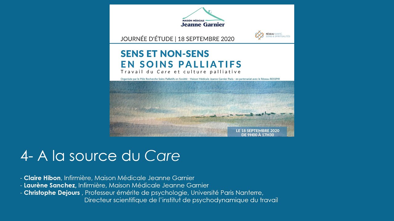 A la source du Care - avec le Pr Christophe Dejours