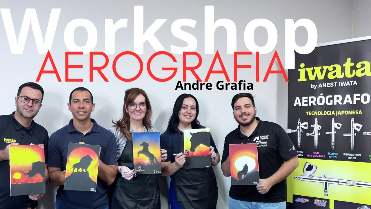 Treinamento de Aerografia na Anest iwata Airzap - André Grafia 