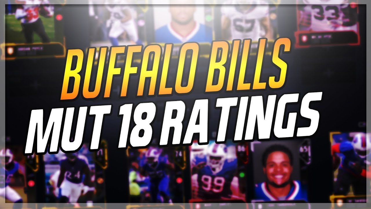 MUT 18 BUFFALO BILLS ULTIMATE TEAM RATINGS!!! COMPLETE TEAM RATINGS!!!