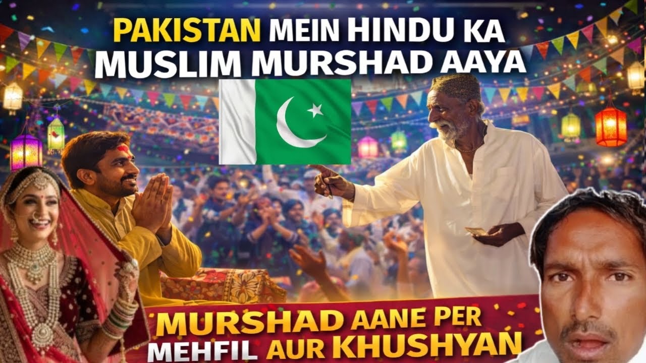 Pakistan mein Hindu ka muslim murshad aaya | murshad aane per mehfil aur khushyan 