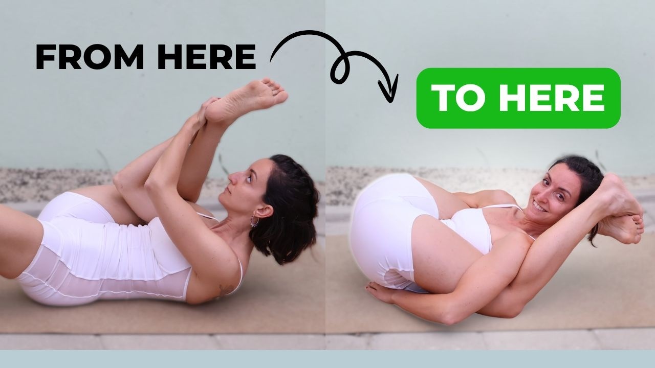 Leg Behind the Head Yoga Pose Tutorial | Safe Progressions (Under 10 Min)