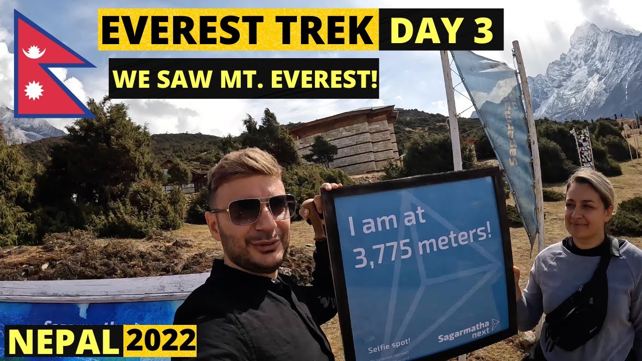 Nepal Everest Trek | Day 3 | FIRST Time Seeing Mount Everest 🇳🇵(I didn't expect this)