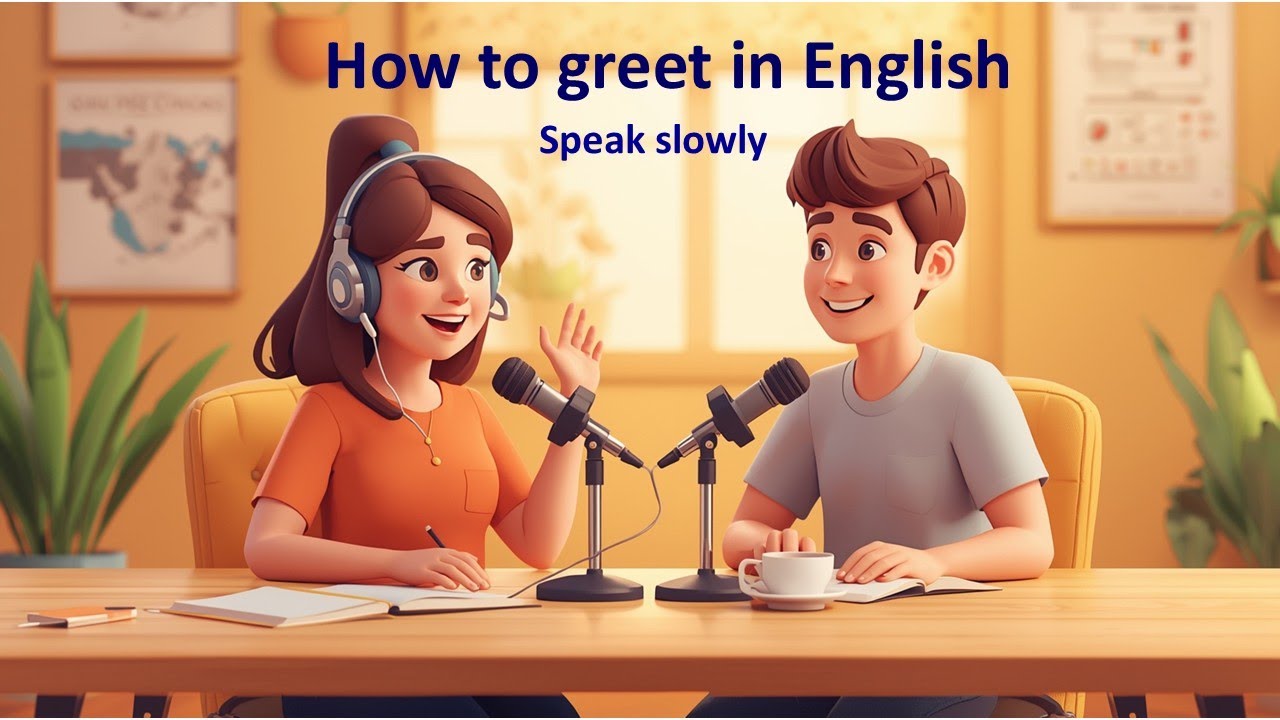 Basic English: How to Greet in English – Speak Slowly – Engsub