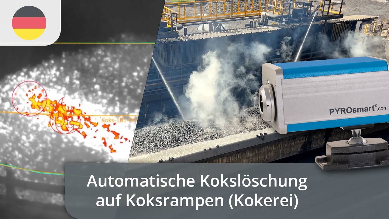 Kokslöschung auf Koksrampen – Glutnester automatisch erkennen und ablöschen