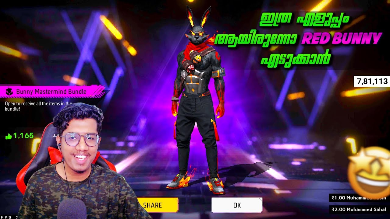 Red Bunny Easy ആയി എടുത്തു 😱 Freefire Bunny Event