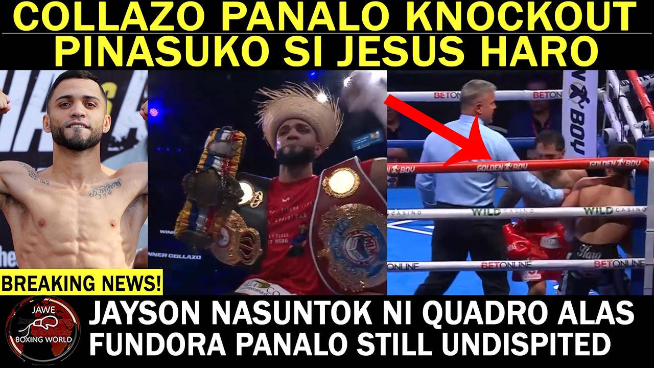 BREAKING: Oscar Collazo Panalo KNOCKOUT sa Round 7 si Jesus Haro | Jayson Nasuntok ni Quadro Alas