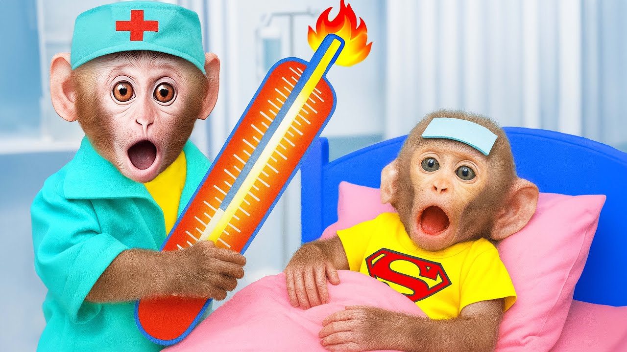 Bebé Mono BaBa ve películas con el patito y hace gomitas coloridas - MONO BABA ESP