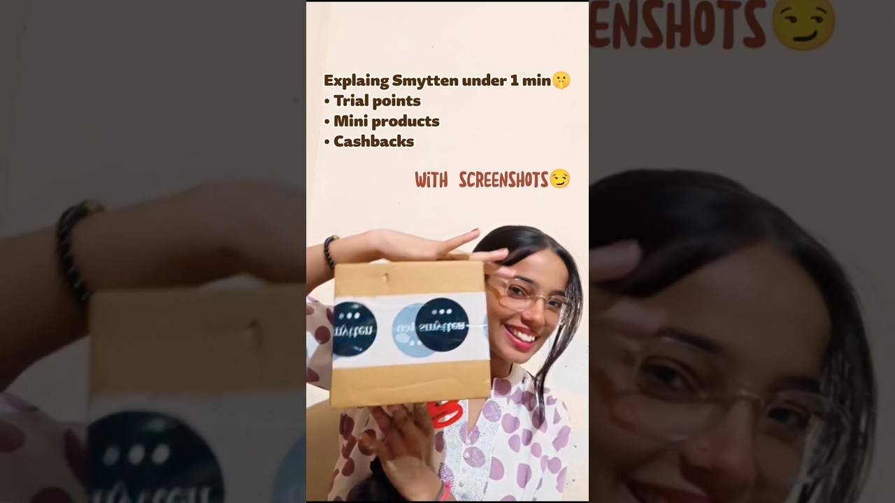 HOW Smytten Trial Points Work 🤔(Explained in 60 seconds!🤫) #smytten #youtubeshorts