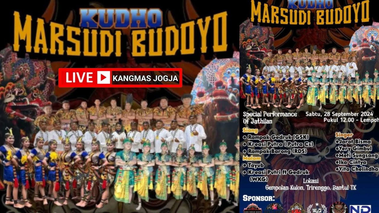 🔴 LIVE JATHILAN KUDHO MARSUDI BUDOYO GEMPOLAN KULON TRIRENGGO BANTUL