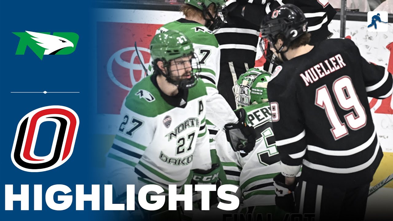 North Dakota vs Omaha | NCAA College Hockey | Highlights - January 12, 2024