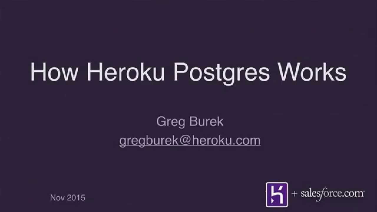 Breakout Session Presented by Greg Beruk at PGConf Silicon Valley 2015
