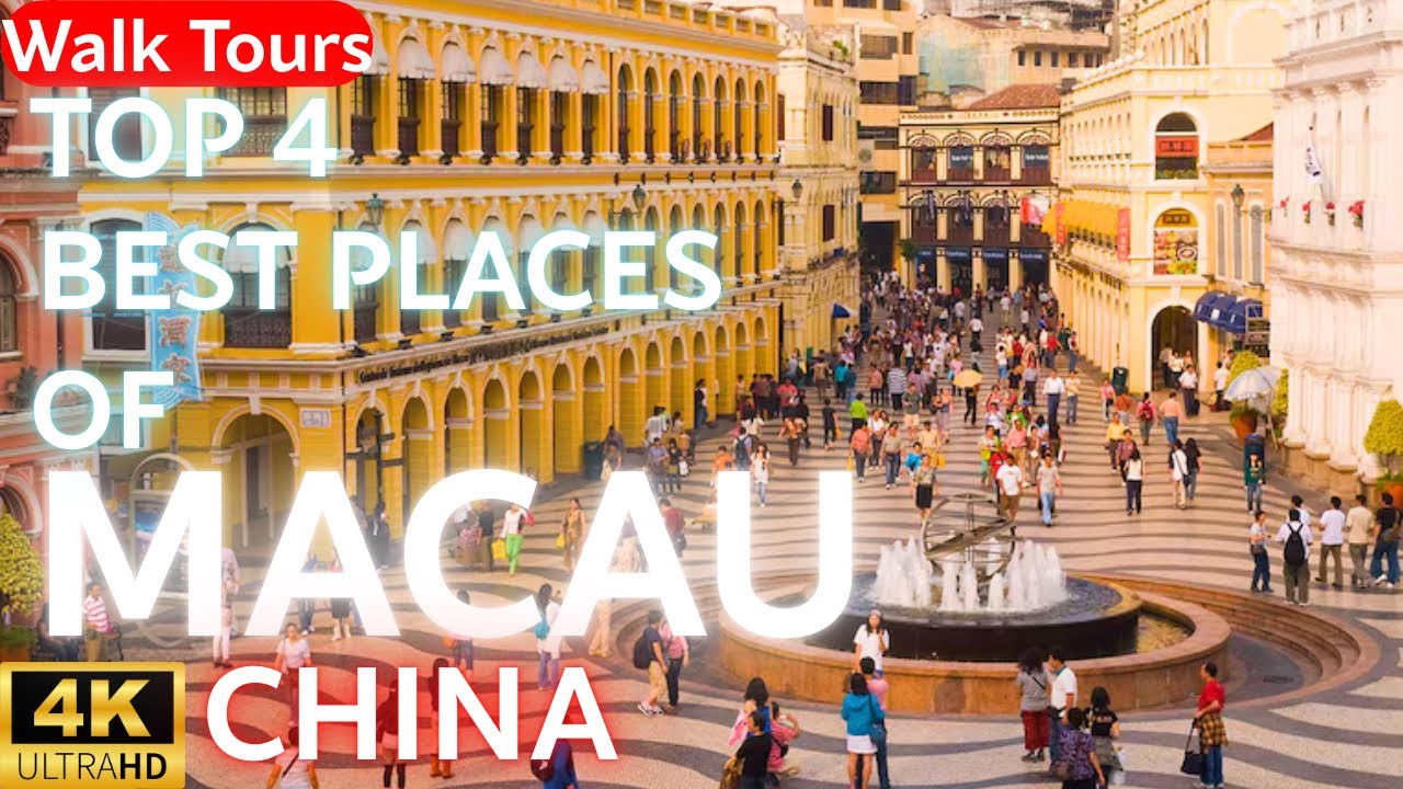 4K HDR Walking Tours in Macau,China April 2025. Top 4 Must-See Places & Attractions