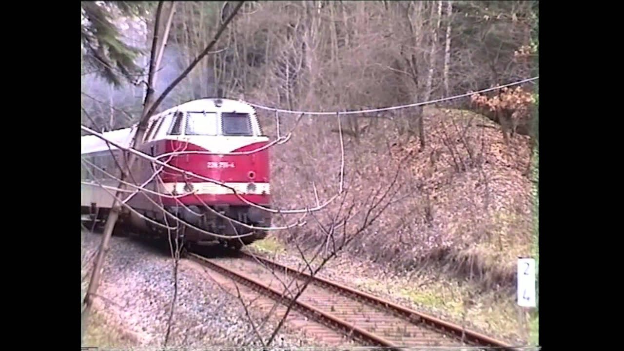228 auf der 7%- Steilstrecke Friedbergbahn, Teil 2 mit Stativ Okt.1996 - Mai 1997