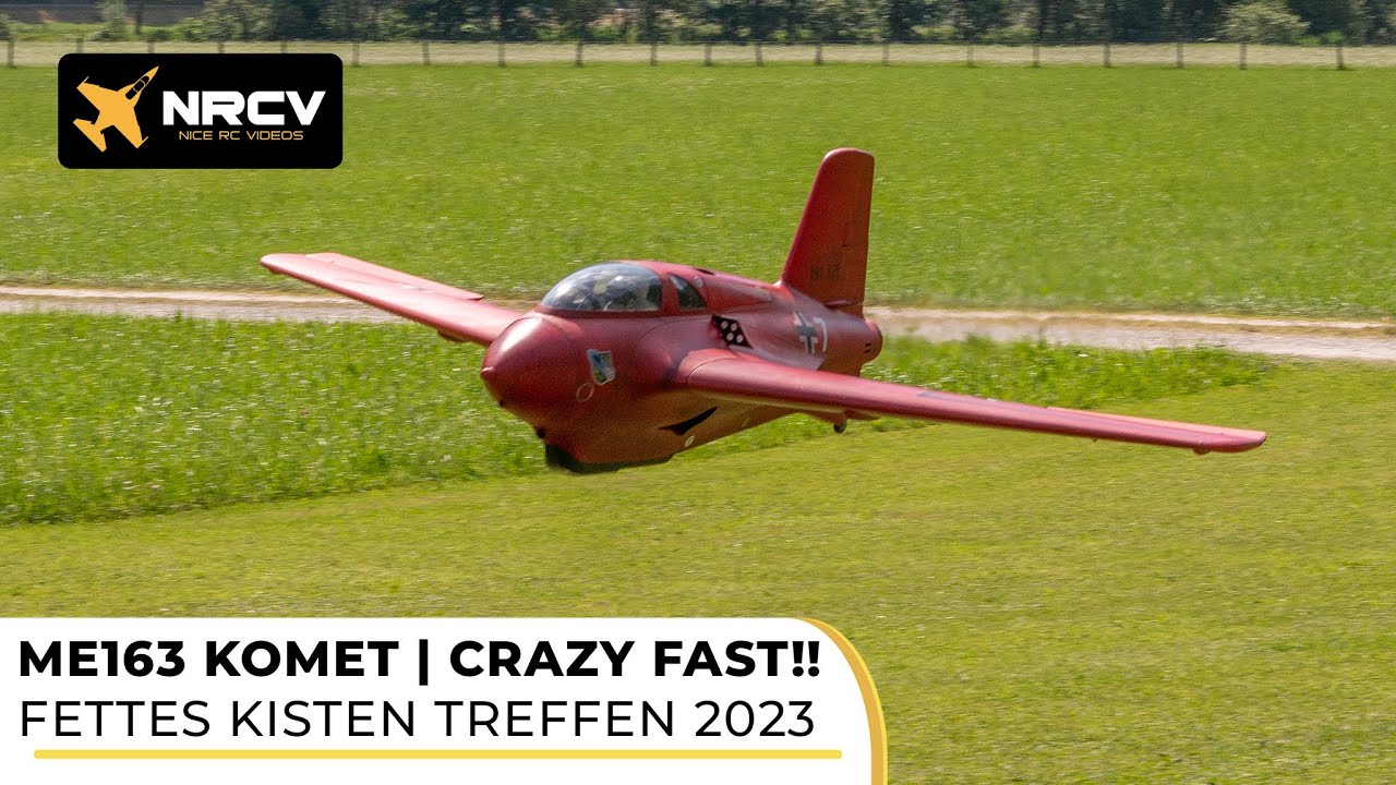 CRAZY Fast ME-163 Komet „Kraftei“ | JETI Duplex | Fliegerbrennen 2023