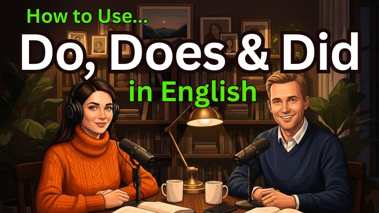 Learn How to Use Do, Does & Did in English | Easy English Podcast 2026 | Slow English Podcast
