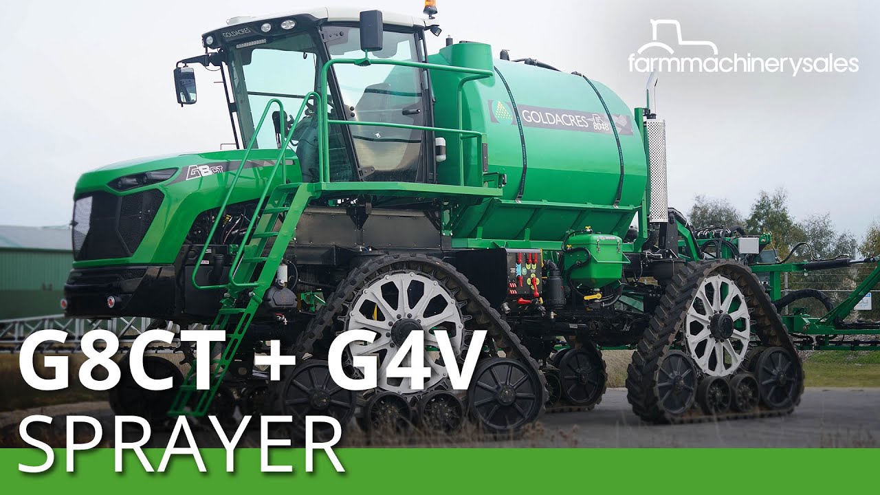 Goldacres previews G8CT tracked self propelled sprayer and G4V horticultural sprayer