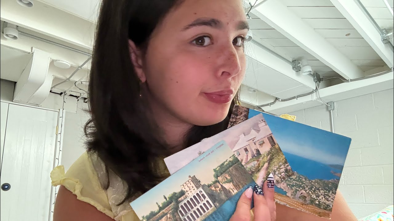 Postcard tapping ASMR