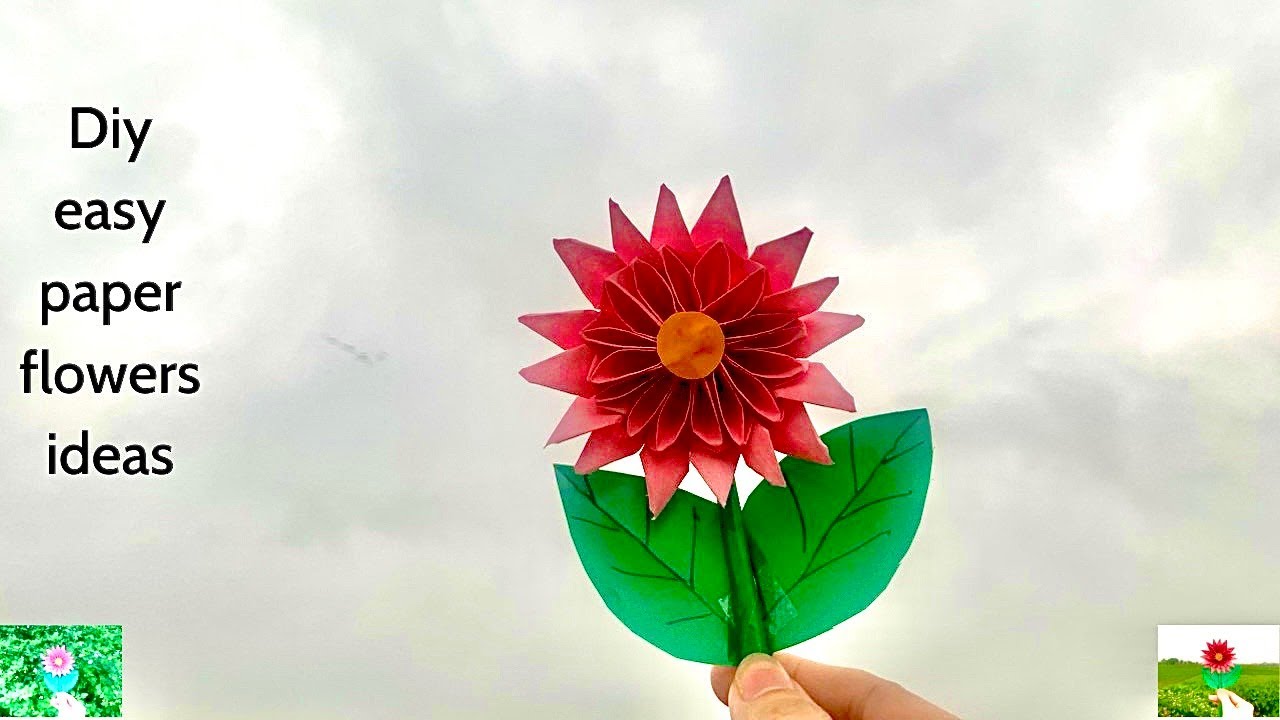 DIY easy paper flowers ideas / Easy Paper Crafts / Very Simple