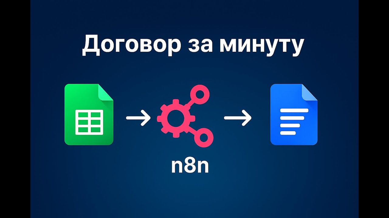 Из Google Sheets в Google Docs за МИНУТУ? РЕАЛЬНО С N8N! 🚀