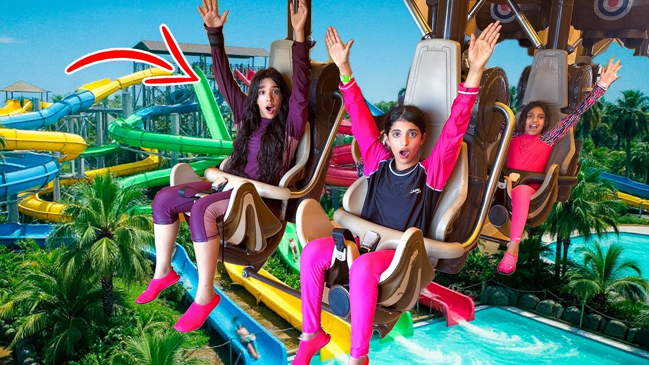 قضينا يوم كامل في اكبر مدينة مائية 💦🎢! شفا