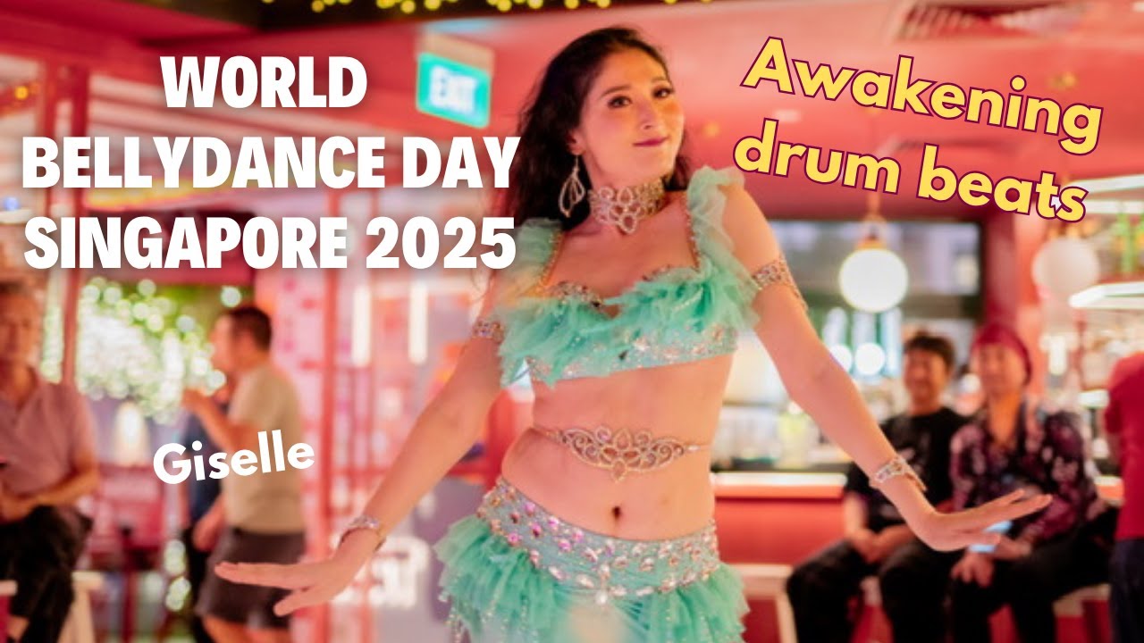 Playful Drum Solo Bellydancing ! World Bellydance Day Singapore 2025