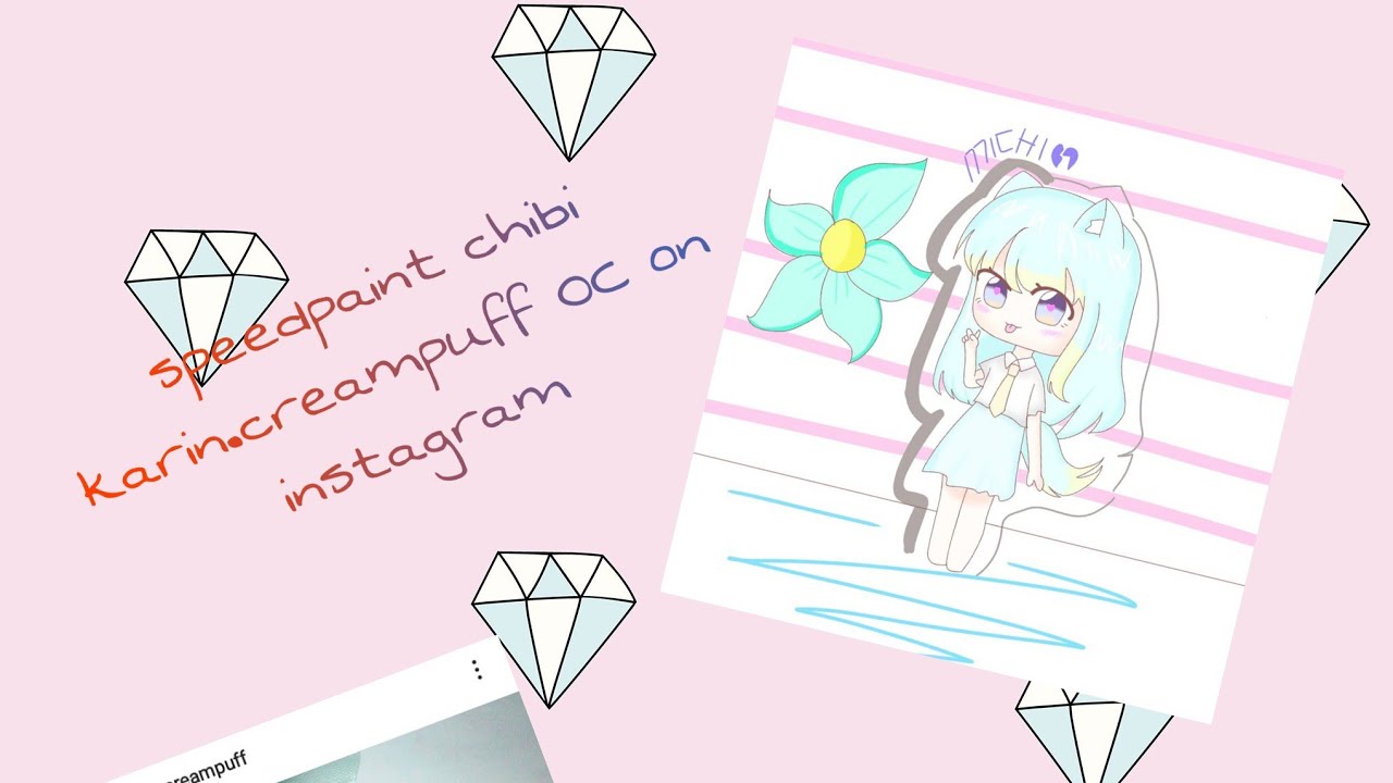 Draw Chibi karin creampuff II speedpaint
