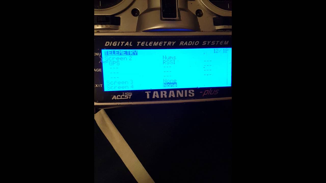 Taranis not showing sensors