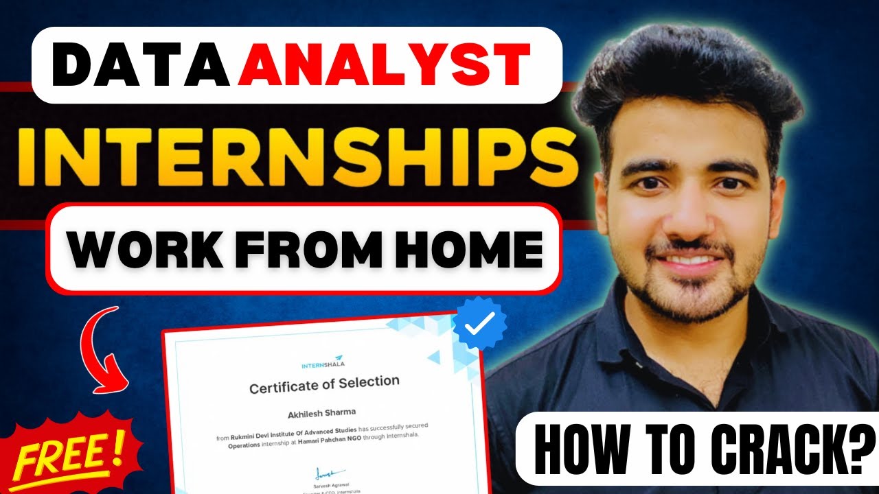 How to Crack Data Analyst Internships with No Experience | Top 5 Online Internships 🔥