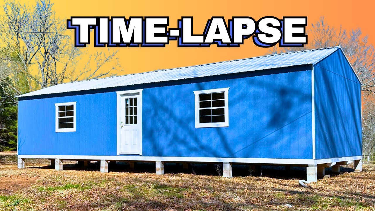 16x40 Tiny House Shell Time-lapse | Watch a Full Build in Under 10 Minutes!