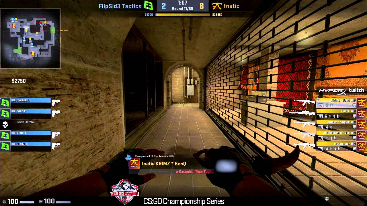 PGL CCS Last chance - Fnatic vs Flipsid3 (Mirage Match 2)