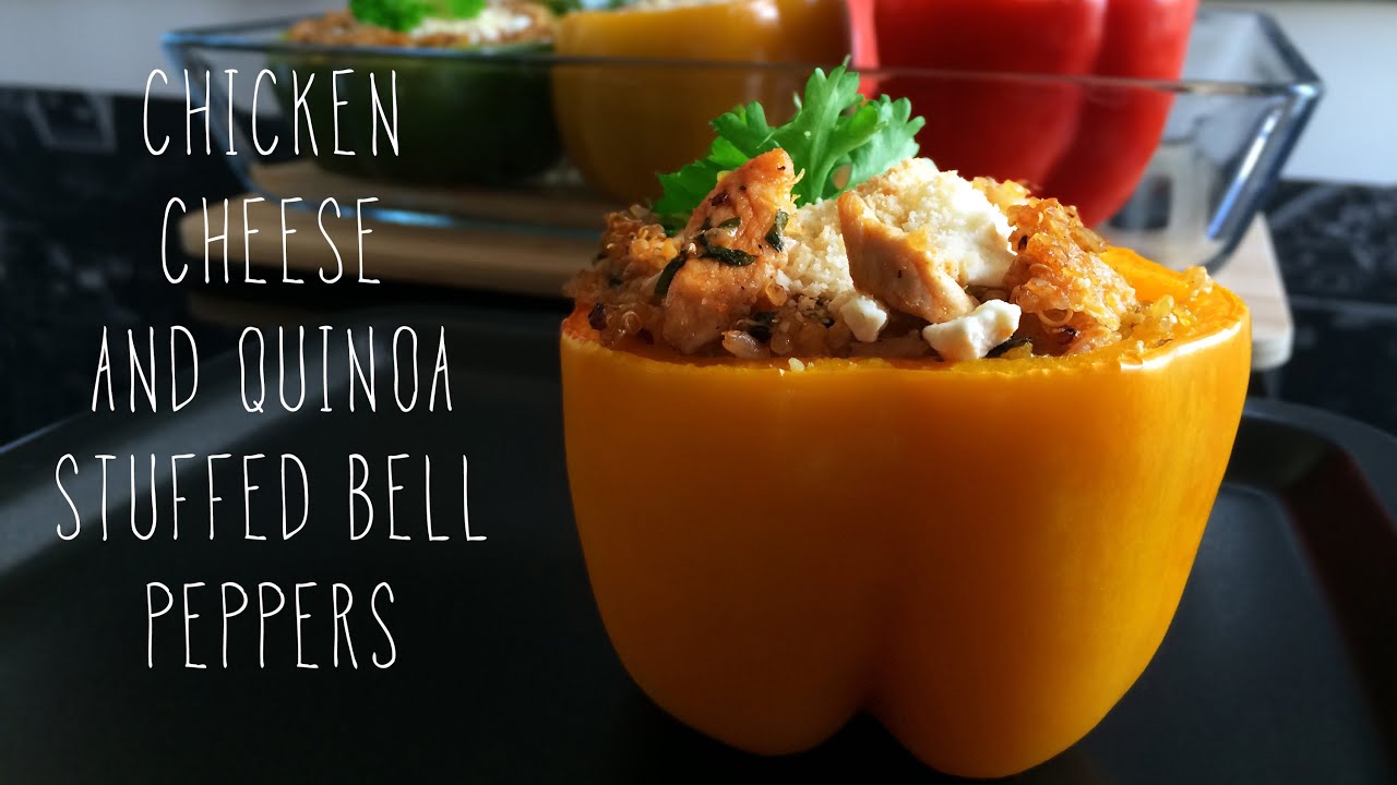 Chicken Cheese Quinoa Stuffed Bell Peppers I CRO SUB