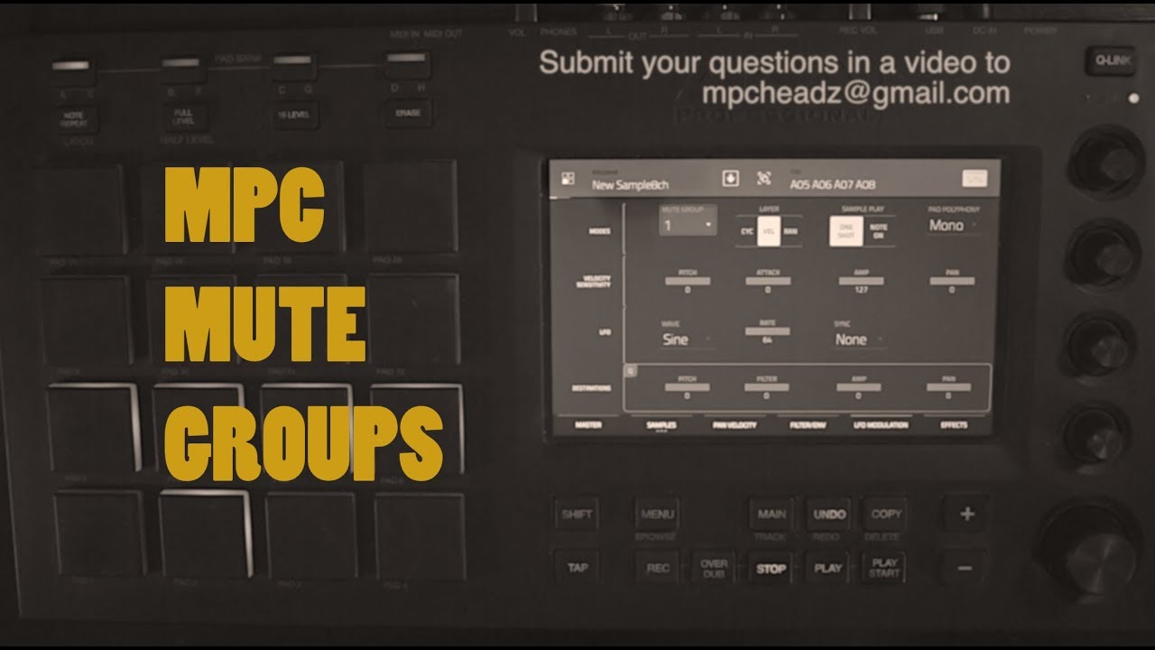 Akai Mpc Polyphony and Mute Groups - Mpc Touch / Live / X - сэмпл-заглушка