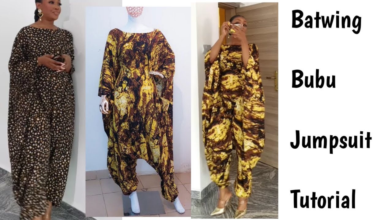 BUBU DROP CROTCH JUMPSUIT / HOW TO MAKE A BATWING BUBU DROP CROTCH JUMPSUIT