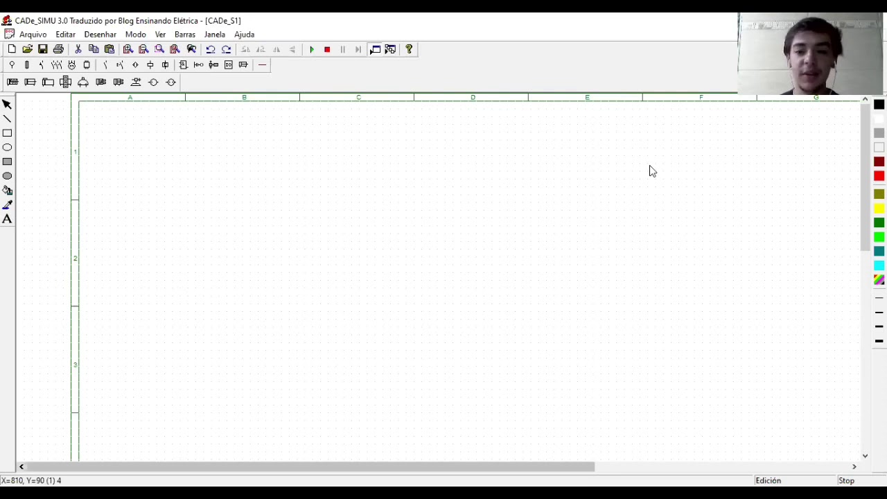 Vídeo aula 2- Cade Simu: Atuador pneumático-Diagrama elétrico