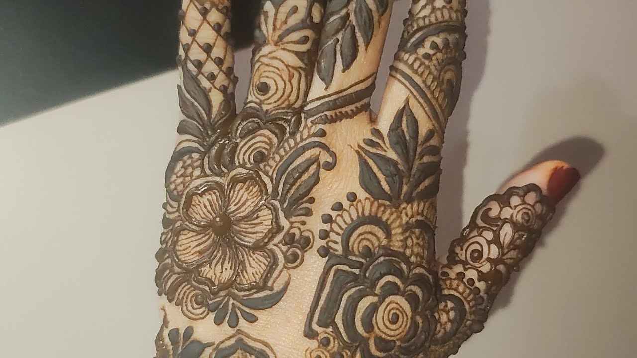 Mehndi design for back hand|| beautiful mehndi|henna design 😍