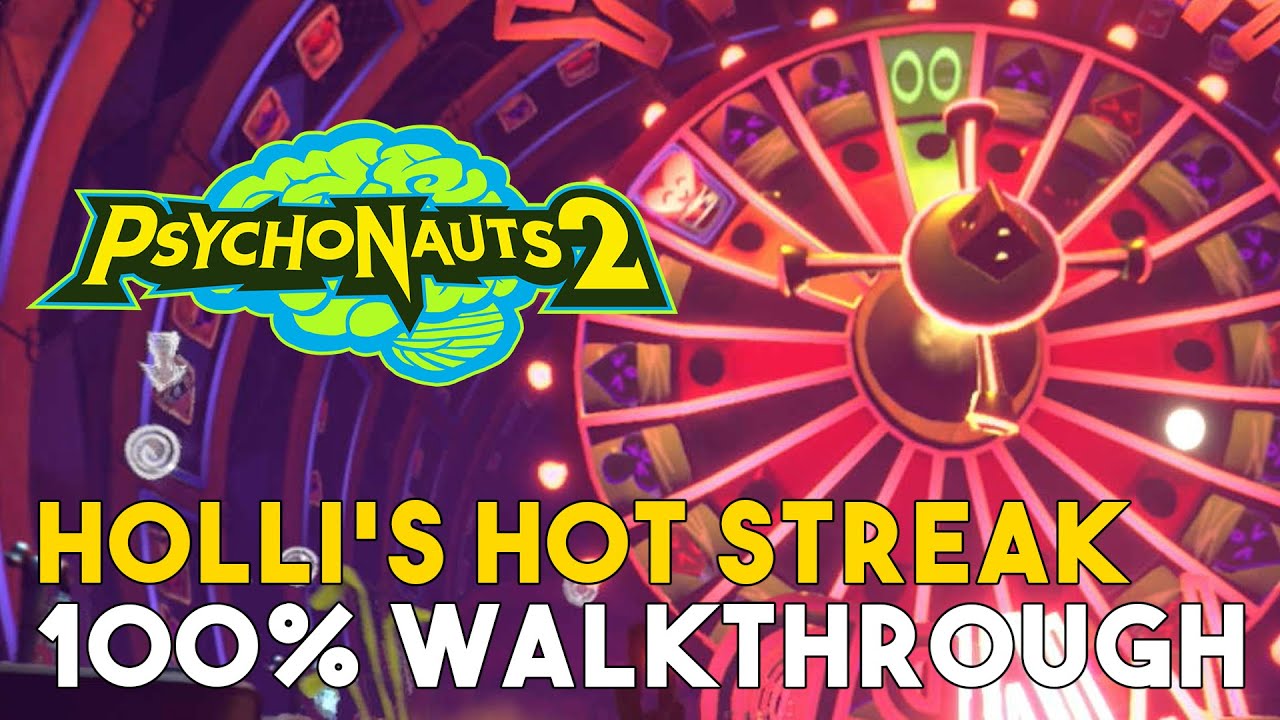 Psychonauts 2 Holli's Hot Streak 100% Walkthrough (All Collectible Locations)